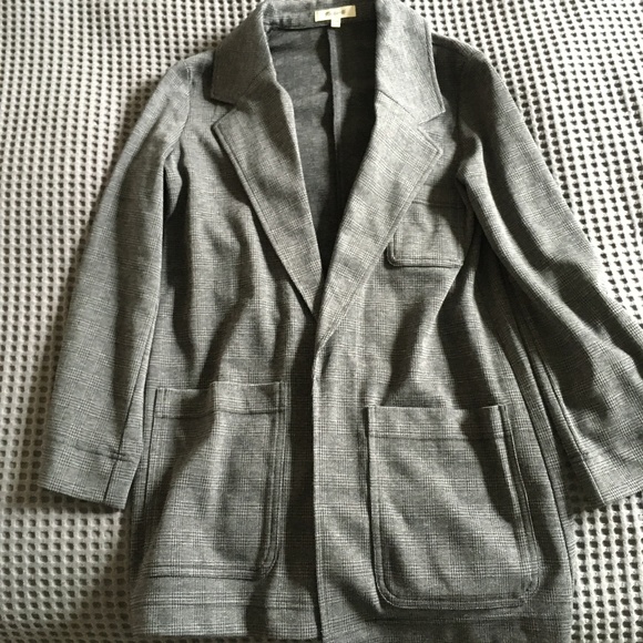 oversized knit blazer